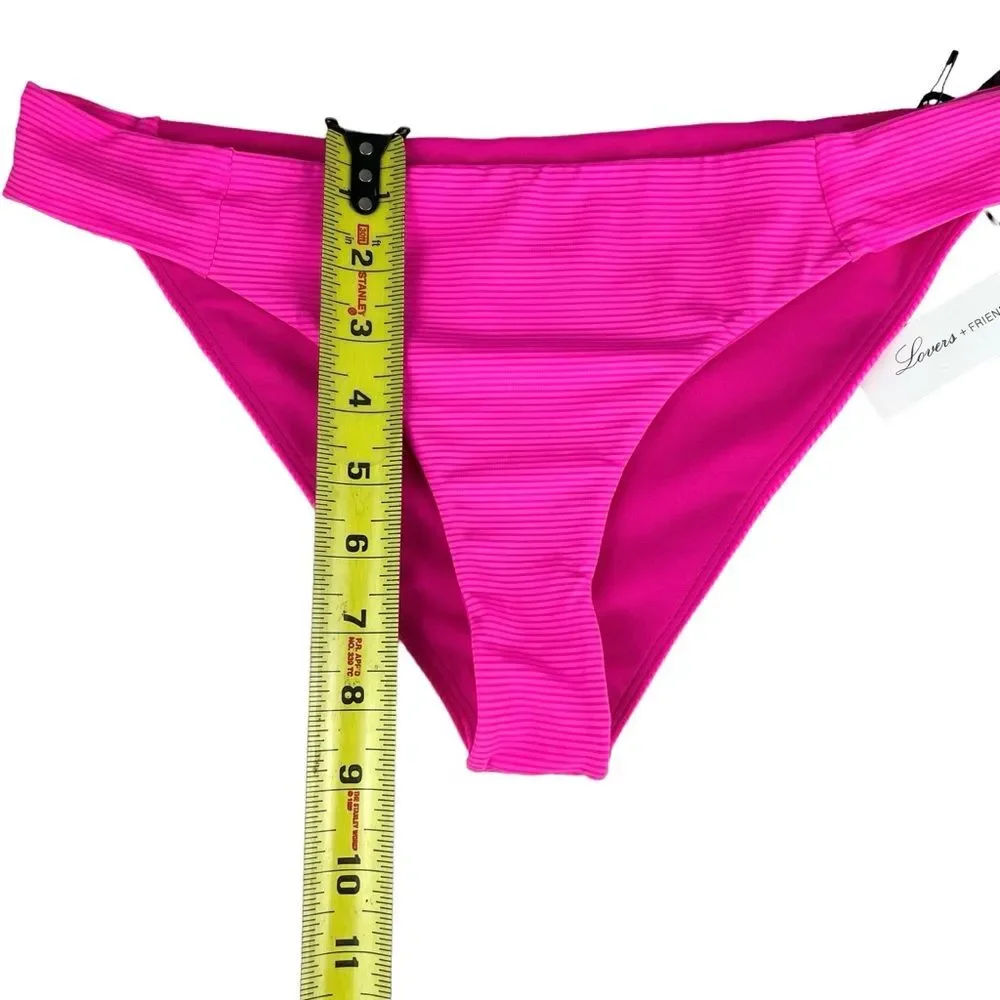 NWT Lovers + Friends Bikini Bottom Pink L - Picture 8 of 9